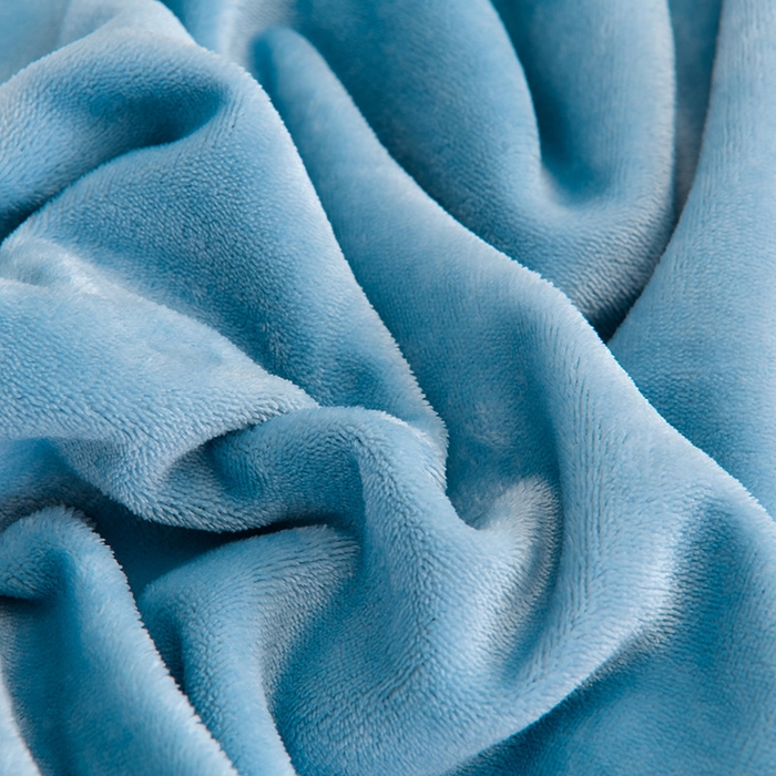 91家纺网 家纺一手货源 找家纺 畅畅家纺 2025新款11斤秋冬加厚纯色韩版牛奶绒夹棉床盖四件套-倾城 倾城-海蓝