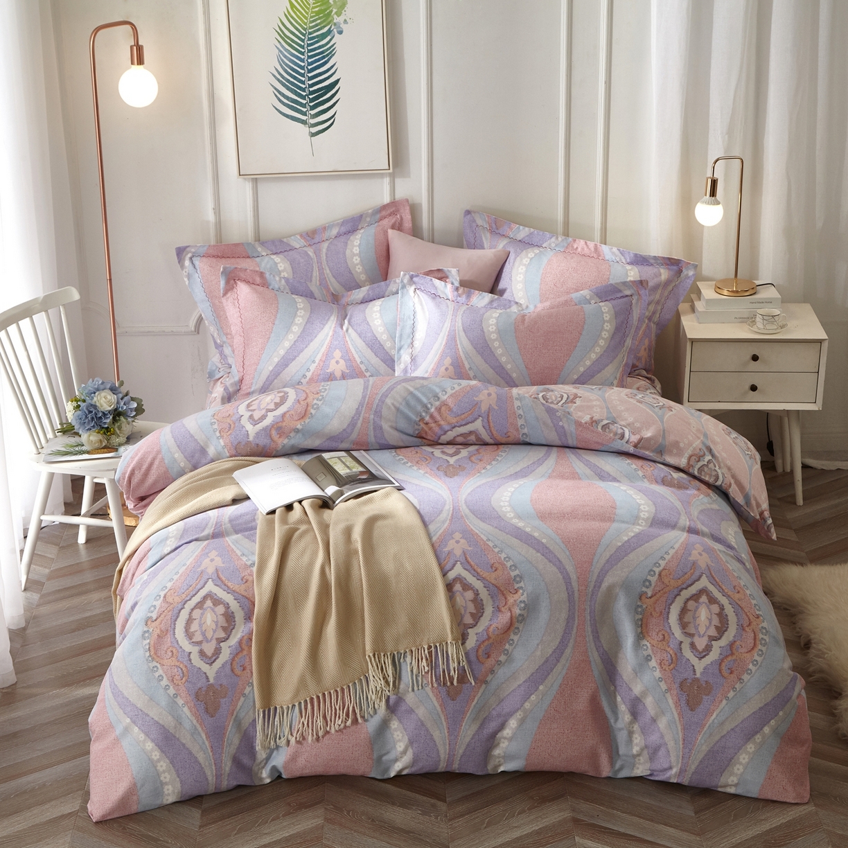 91家纺网 家纺一手货源 找家纺 （总）威克凯丽 2025新款全棉活性磨毛四件套