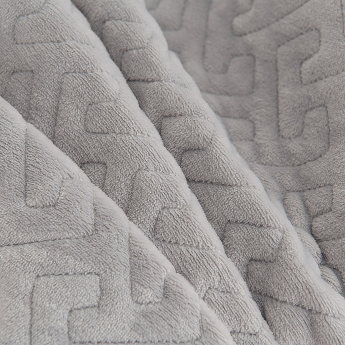 91家纺网 家纺一手货源 找家纺 畅畅家纺 2025新款11斤秋冬加厚纯色韩版牛奶绒夹棉床盖四件套-倾城 倾城-灰