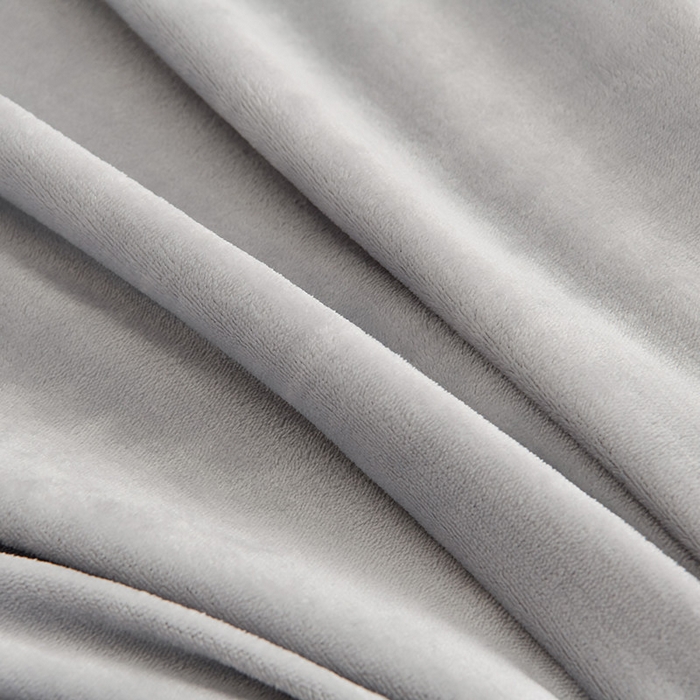 91家纺网 家纺一手货源 找家纺 畅畅家纺 2025新款11斤秋冬加厚纯色韩版牛奶绒夹棉床盖四件套-倾城 倾城-灰