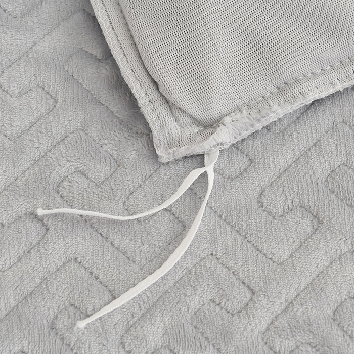 91家纺网 家纺一手货源 找家纺 畅畅家纺 2025新款11斤秋冬加厚纯色韩版牛奶绒夹棉床盖四件套-倾城 倾城-灰