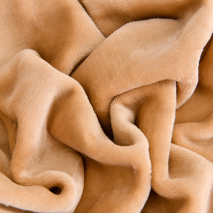 91家纺网 家纺一手货源 找家纺 畅畅家纺 2025新款11斤秋冬加厚纯色韩版牛奶绒夹棉床盖四件套-倾城 倾城-卡其