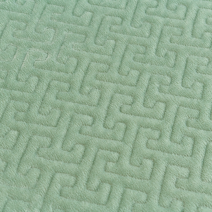 91家纺网 家纺一手货源 找家纺 畅畅家纺 2025新款11斤秋冬加厚纯色韩版牛奶绒夹棉床盖四件套-倾城 倾城-松石绿