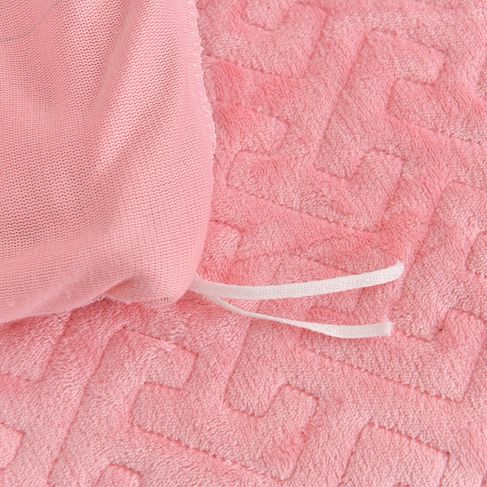 91家纺网 家纺一手货源 找家纺 畅畅家纺 2025新款11斤秋冬加厚纯色韩版牛奶绒夹棉床盖四件套-倾城 倾城-桃粉