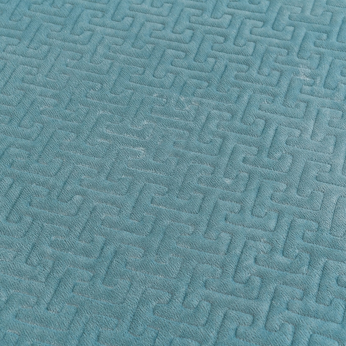 91家纺网 家纺一手货源 找家纺 畅畅家纺 2025新款11斤秋冬加厚纯色韩版牛奶绒夹棉床盖四件套-倾城 倾城-雾蓝