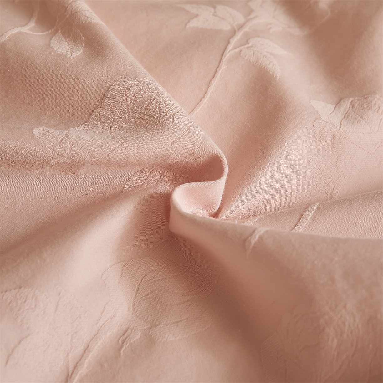 91家纺网 家纺一手货源 找家纺 蓝米卡夫 2025秋冬-A类全棉亮面提花50S*50S双股磨毛拼接款（礼盒包装）提供买家秀 岁月留声-唯美粉