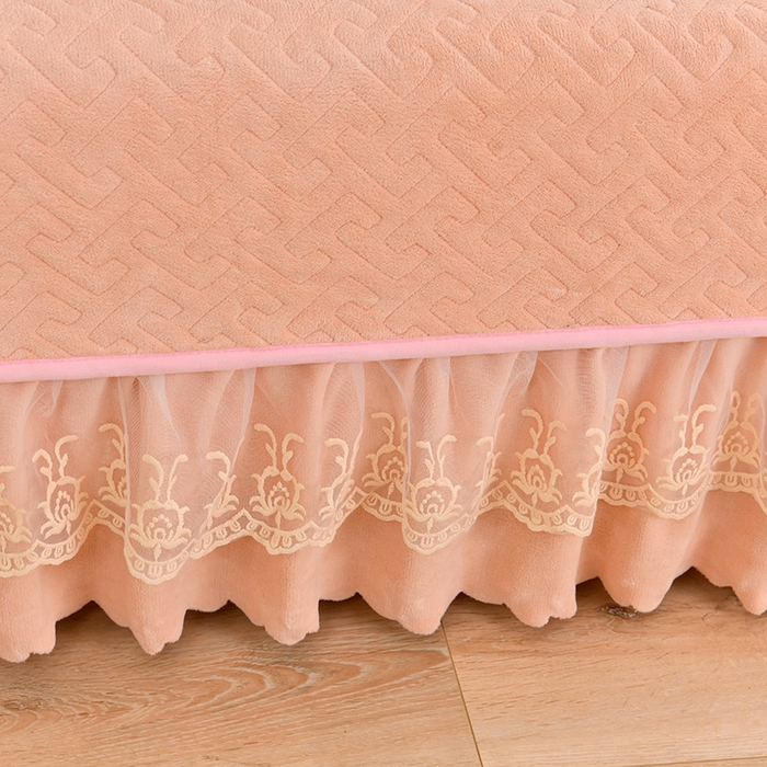 91家纺网 家纺一手货源 找家纺 畅畅家纺 2025新款11斤秋冬加厚纯色韩版牛奶绒夹棉床盖四件套-倾城 倾城-玉