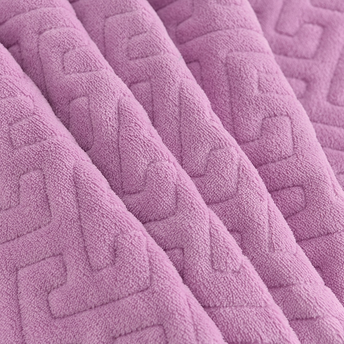 91家纺网 家纺一手货源 找家纺 畅畅家纺 2025新款11斤秋冬加厚纯色韩版牛奶绒夹棉床盖四件套-倾城 倾城-紫