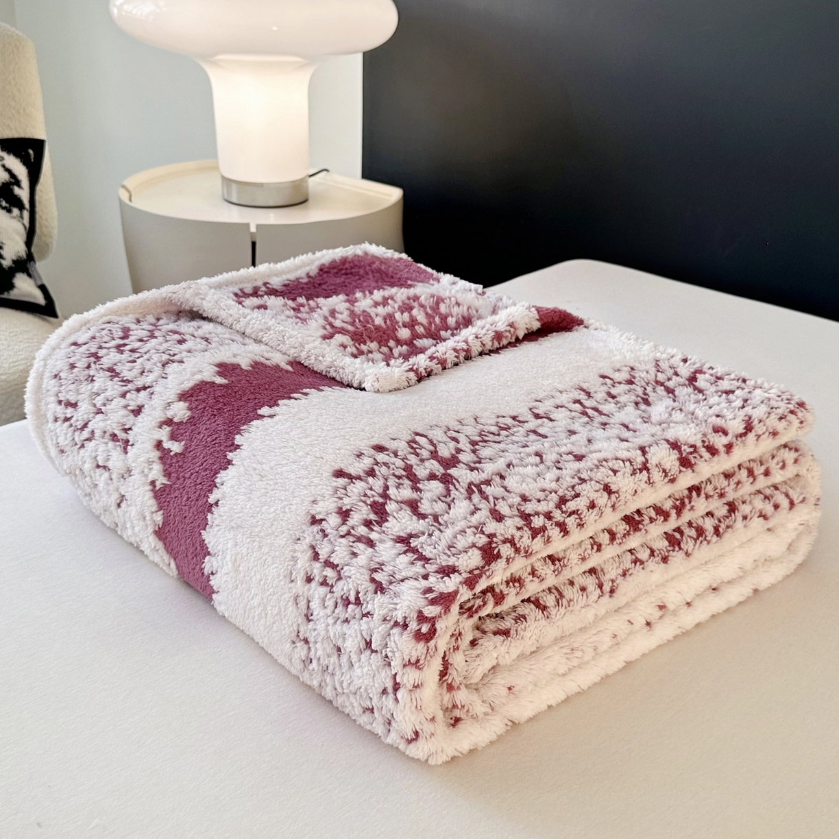 91家纺网 家纺一手货源 找家纺 畅畅家纺 2025新款超柔阳离子塔芙绒舒棉绒毛毯春秋夏盖毯 塔芙-玫红