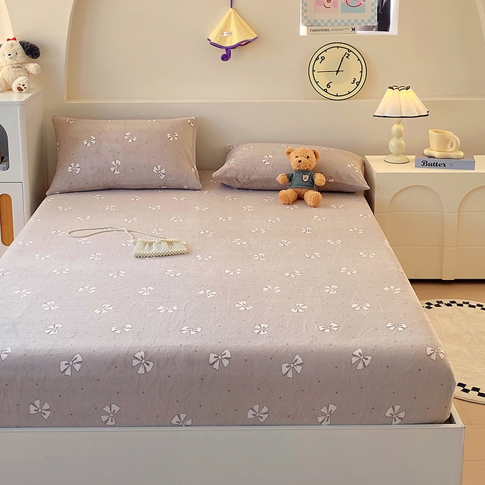 91家纺网 家纺一手货源 找家纺 （总）艾橙家纺 2025秋冬新款高克重牛奶绒印花床笠单品床笠床笠单件