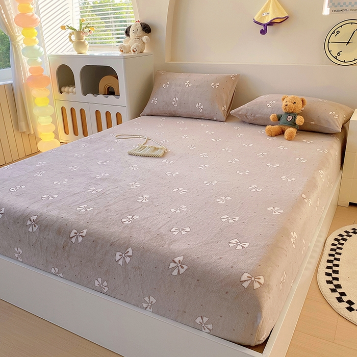 91家纺网 家纺一手货源 找家纺 （总）艾橙家纺 2025秋冬新款高克重牛奶绒印花床笠单品床笠床笠单件