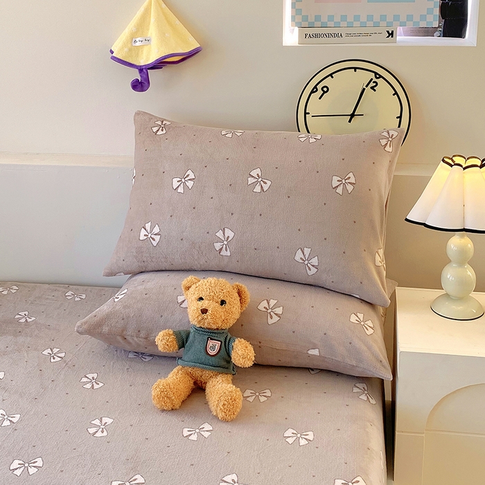 91家纺网 家纺一手货源 找家纺 （总）艾橙家纺 2025秋冬新款高克重牛奶绒印花床笠单品床笠床笠单件