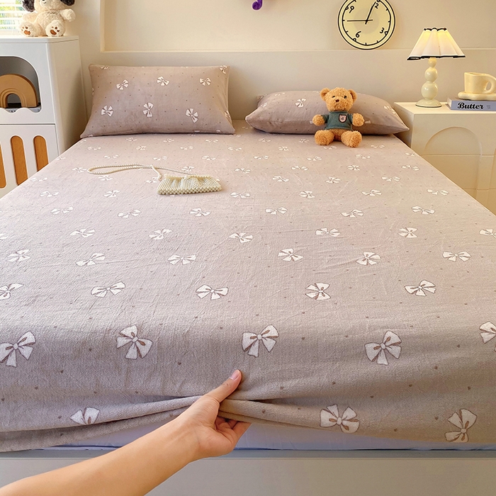 91家纺网 家纺一手货源 找家纺 （总）艾橙家纺 2025秋冬新款高克重牛奶绒印花床笠单品床笠床笠单件