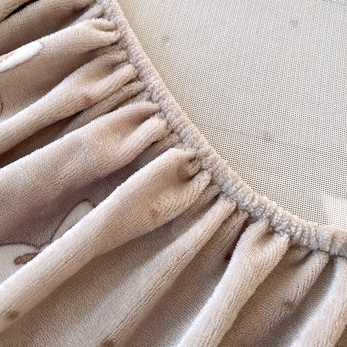 91家纺网 家纺一手货源 找家纺 艾橙家纺 2025秋冬新款高克重牛奶绒印花床笠单品床笠床笠单件 爱如星辰-咖