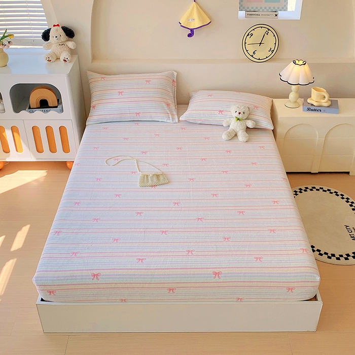 91家纺网 家纺一手货源 找家纺 艾橙家纺 2025秋冬新款高克重牛奶绒印花床笠单品床笠床笠单件 彩虹旋律