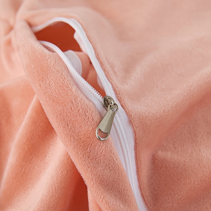 91家纺网 家纺一手货源 找家纺 畅畅家纺 2025新款冬季12斤加厚轻奢款230克全消光立体雕花牛奶绒夹棉床盖四件套 轻奢花语-橘色