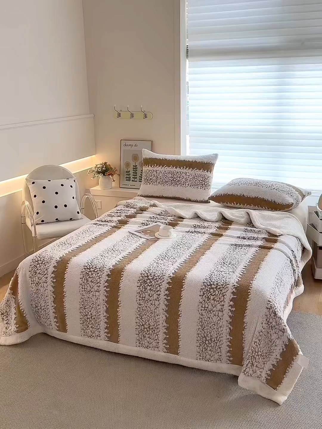 91家纺网 家纺一手货源 找家纺 （总）畅畅家纺 2025新款加厚羊羔绒阳离子双层盖毯舒棉绒毛毯春秋冬夏盖毯