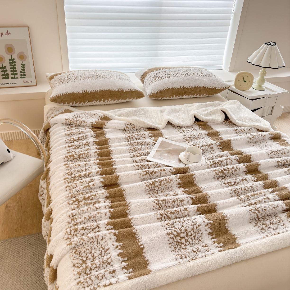 91家纺网 家纺一手货源 找家纺 （总）畅畅家纺 2025新款加厚羊羔绒阳离子双层盖毯舒棉绒毛毯春秋冬夏盖毯