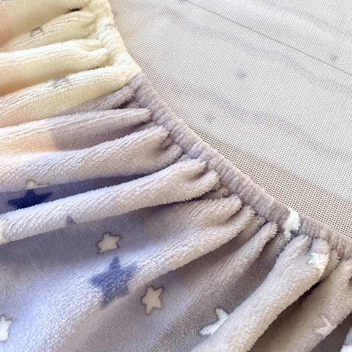 91家纺网 家纺一手货源 找家纺 艾橙家纺 2025秋冬新款高克重牛奶绒印花床笠单品床笠床笠单件 星河