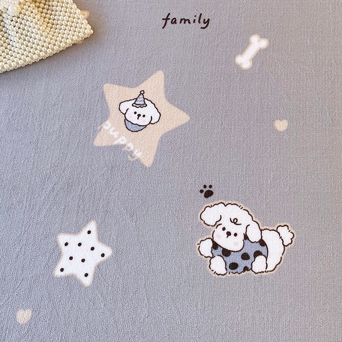 91家纺网 家纺一手货源 找家纺 艾橙家纺 2025秋冬新款高克重牛奶绒印花床笠单品床笠床笠单件 星际宝贝