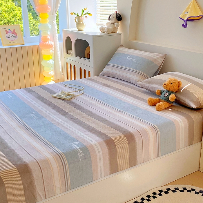 91家纺网 家纺一手货源 找家纺 艾橙家纺 2025秋冬新款高克重牛奶绒印花床笠单品床笠床笠单件 英伦之旅-兰