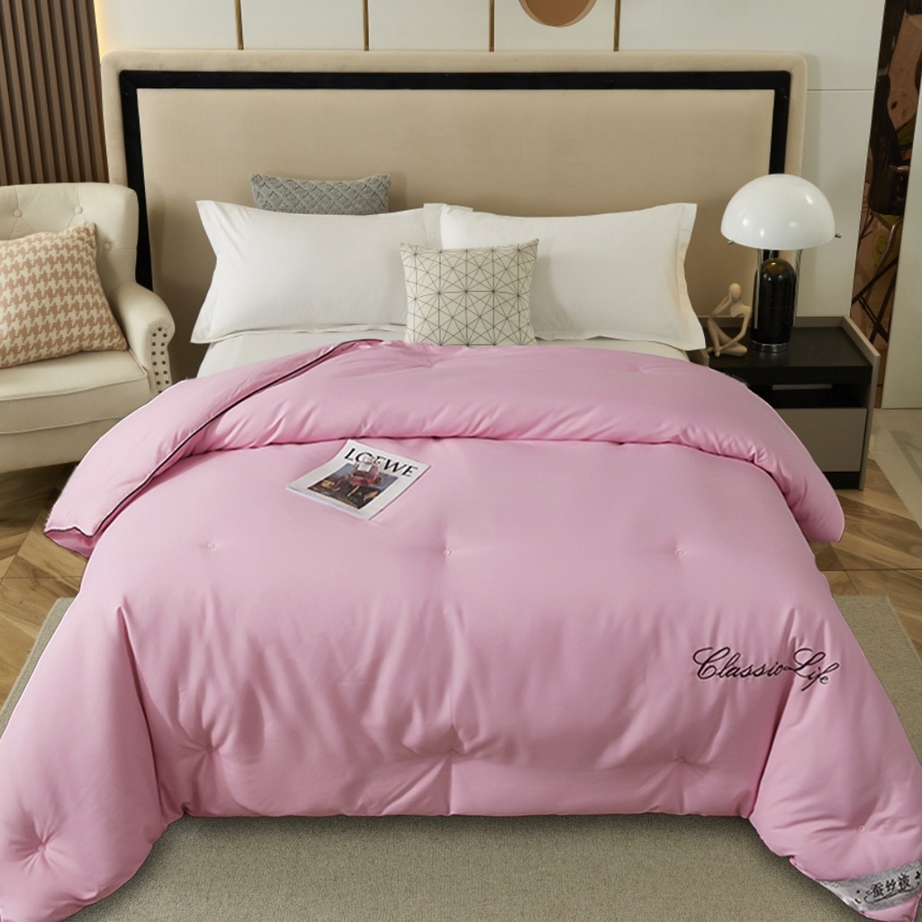 91家纺网 家纺一手货源 找家纺 （总）畅畅家纺 2025新款洛卡棉手工订花羽丝棉被被子春秋夏冬被芯