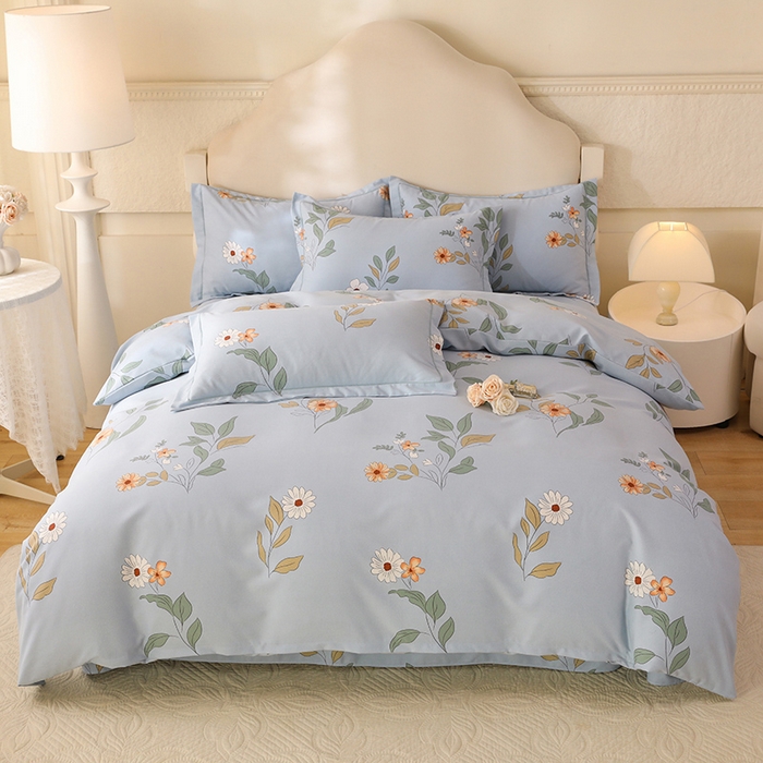 91家纺网 家纺一手货源 找家纺 （总）幸嘉轩 2025新款全棉纯棉喷气加厚磨毛四件套-系列五