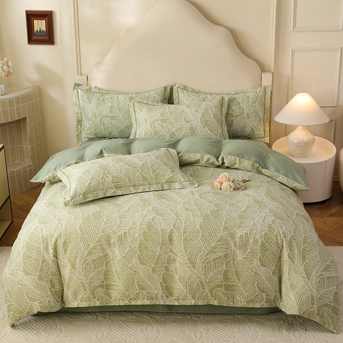 91家纺网 家纺一手货源 找家纺 （总）幸嘉轩 2025新款全棉纯棉喷气加厚磨毛四件套-系列五