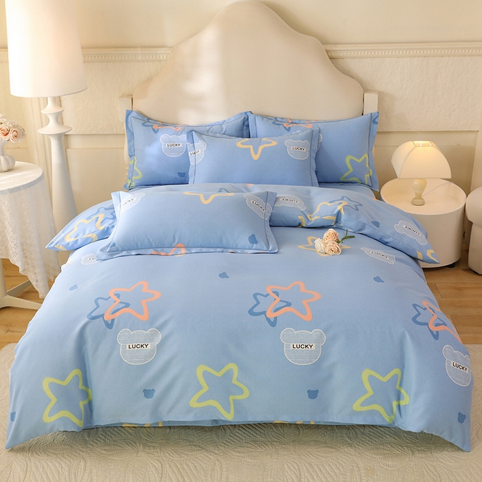 91家纺网 家纺一手货源 找家纺 （总）幸嘉轩 2025新款全棉纯棉喷气加厚磨毛四件套-系列五