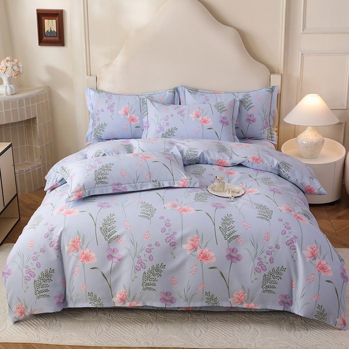 91家纺网 家纺一手货源 找家纺 （总）幸嘉轩 2025新款全棉纯棉喷气加厚磨毛四件套-系列五