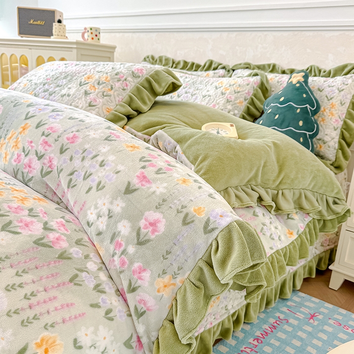 91家纺网 家纺一手货源 找家纺 （总）归属 2025新款牛奶绒床盖四件套（提供买家秀）