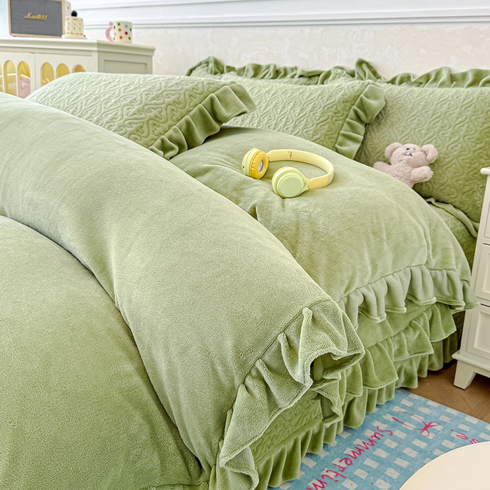 91家纺网 家纺一手货源 找家纺 （总）归属 2025新款牛奶绒床盖四件套（提供买家秀）