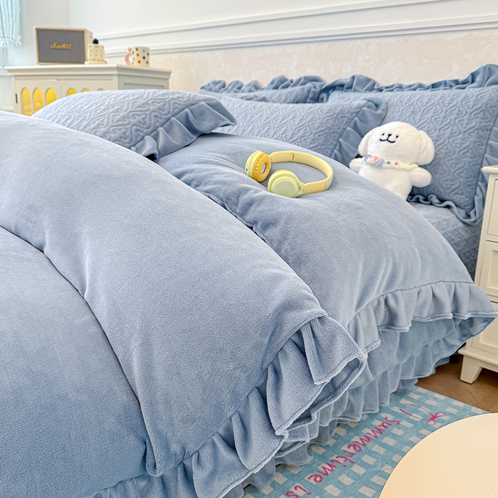 91家纺网 家纺一手货源 找家纺 （总）归属 2025新款牛奶绒床盖四件套（提供买家秀）