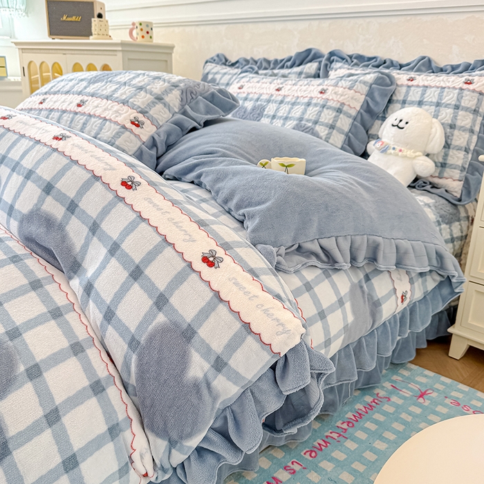 91家纺网 家纺一手货源 找家纺 （总）归属 2025新款牛奶绒床盖四件套（提供买家秀）