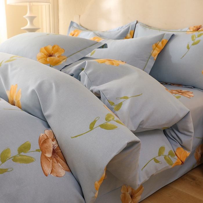 幸嘉轩 2025新款全棉纯棉喷气加厚磨毛四件套-系列五 爱梦