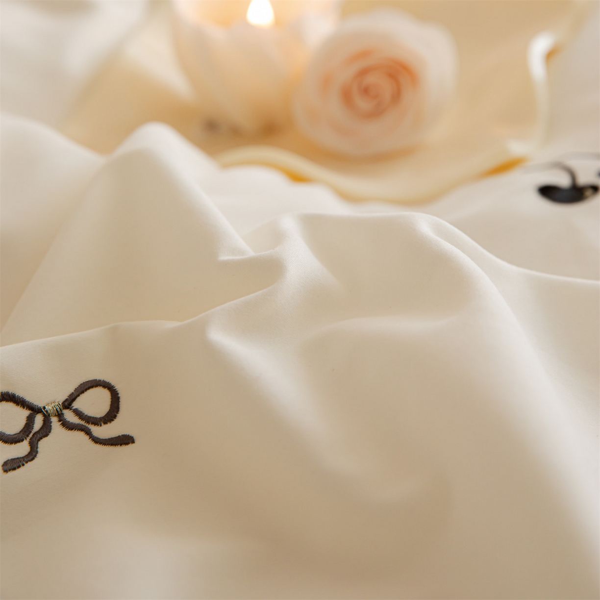 91家纺网 家纺一手货源 找家纺 蓝米卡夫 2025秋冬-全棉60支磨毛绣花-小确樱桃系列（礼盒包装）提供买家秀 小确樱桃-米