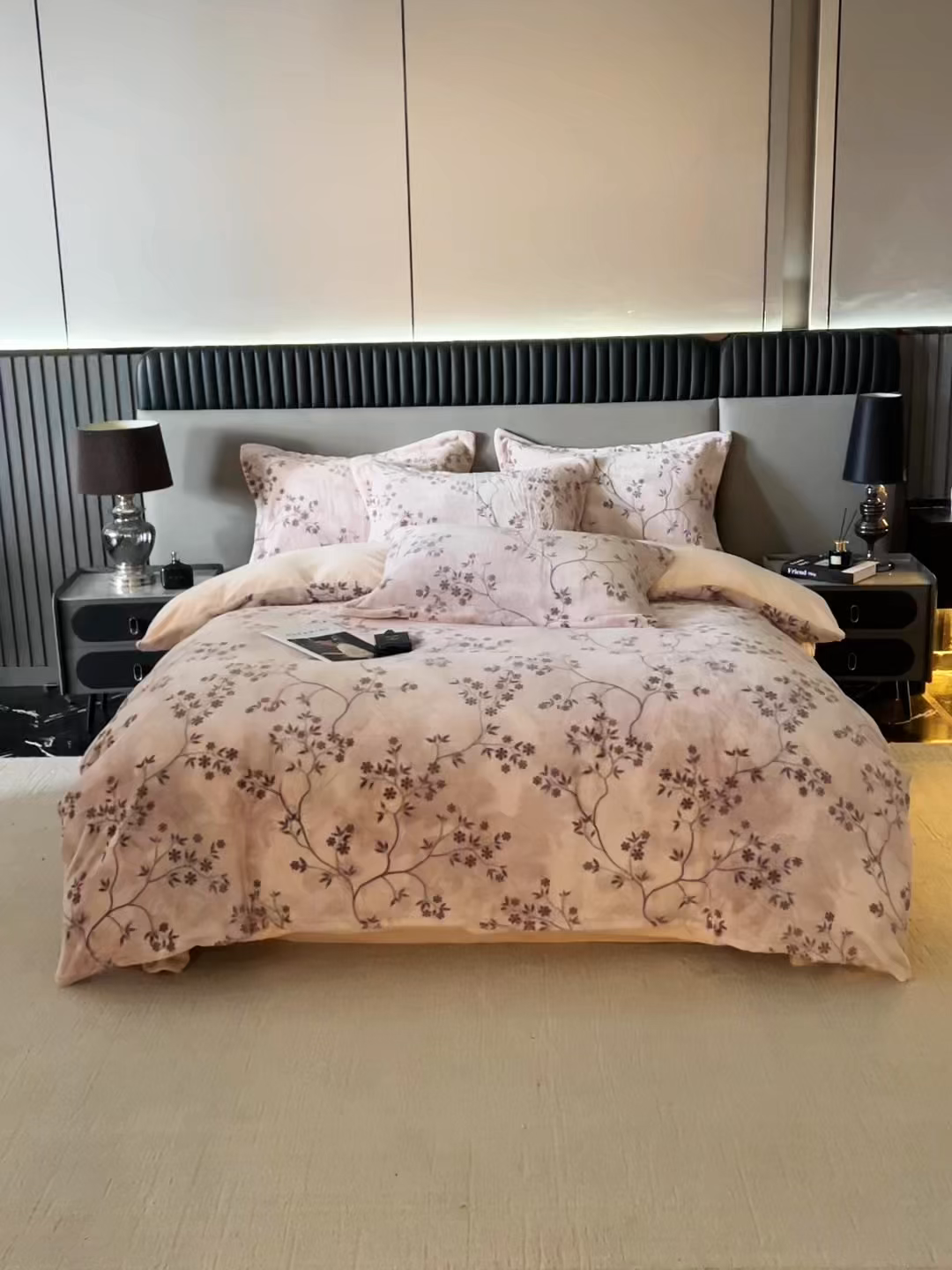 91家纺网 家纺一手货源 找家纺 （总）锦罗绣 2025新款全消光兔绒300克牛奶绒四件套