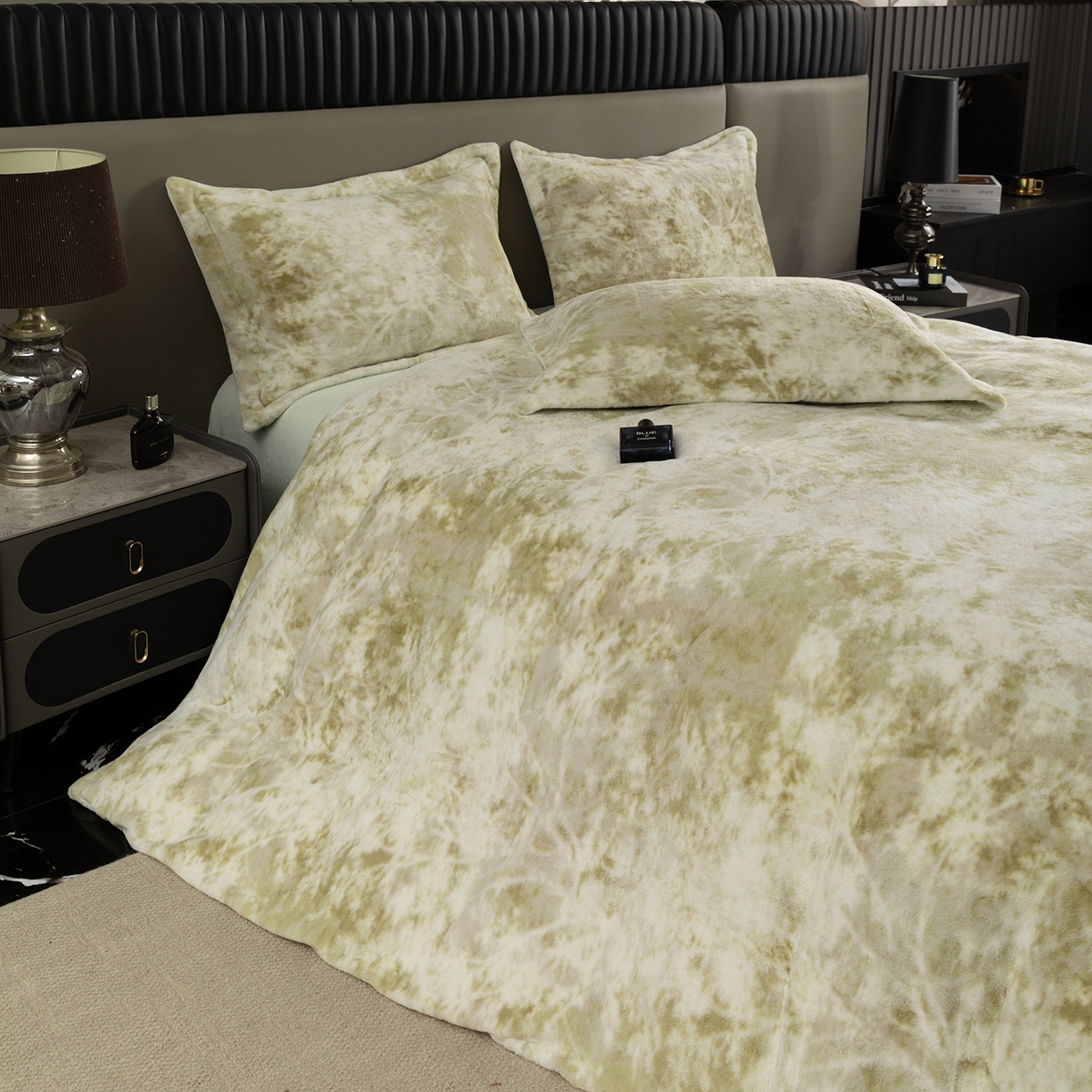 91家纺网 家纺一手货源 找家纺 锦罗绣 2025新款全消光兔绒300克牛奶绒四件套 绿野仙踪