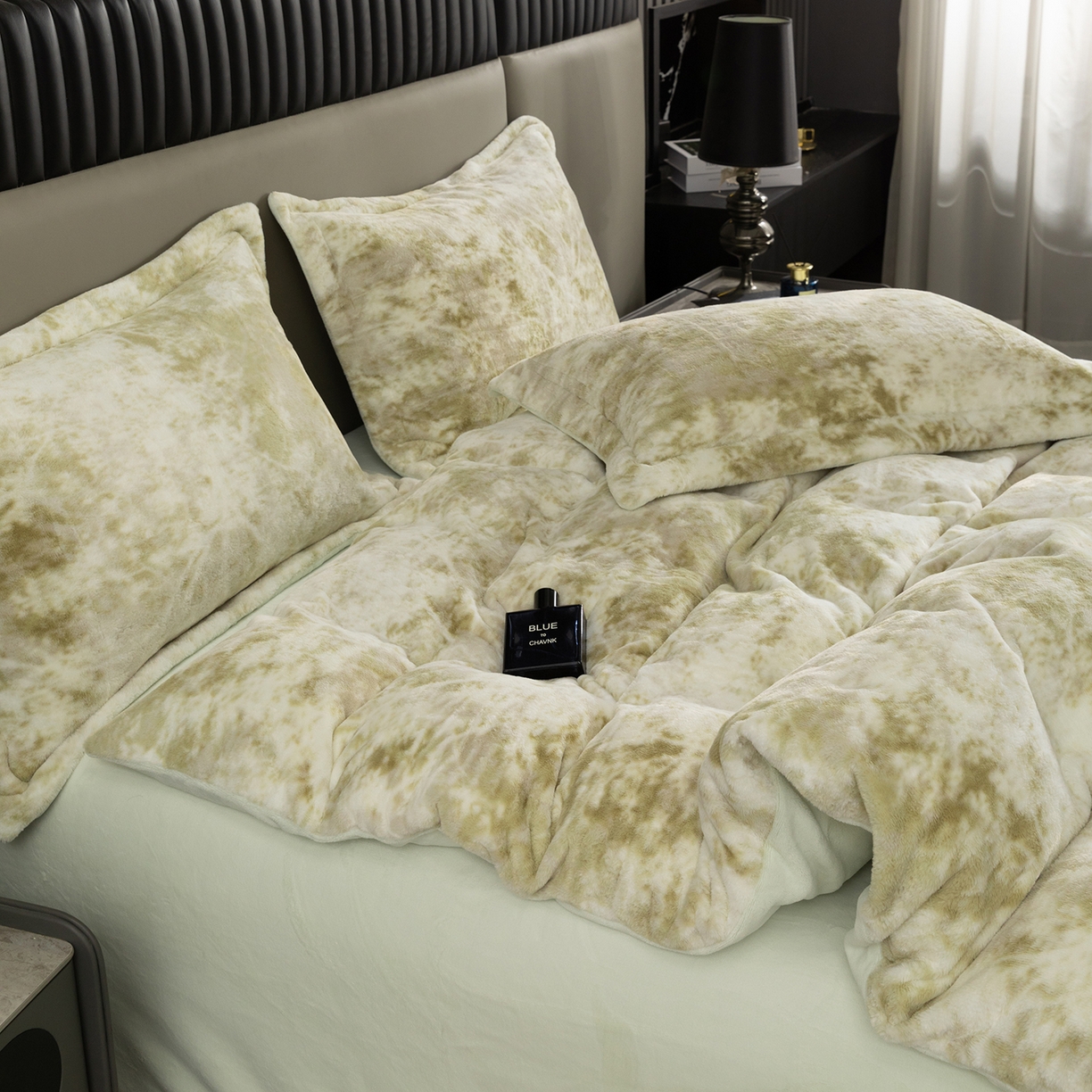 91家纺网 家纺一手货源 找家纺 锦罗绣 2025新款全消光兔绒300克牛奶绒四件套 绿野仙踪