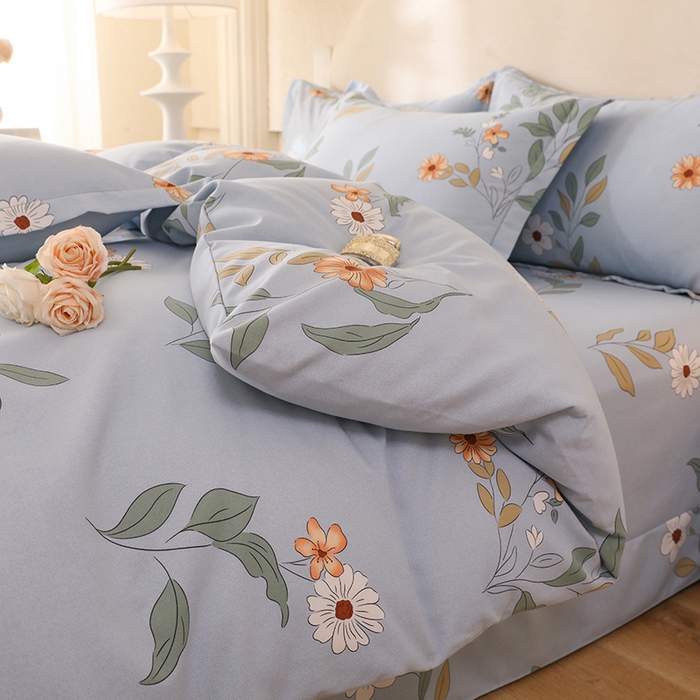 91家纺网 家纺一手货源 找家纺 幸嘉轩 2025新款全棉纯棉喷气加厚磨毛四件套-系列五 流连