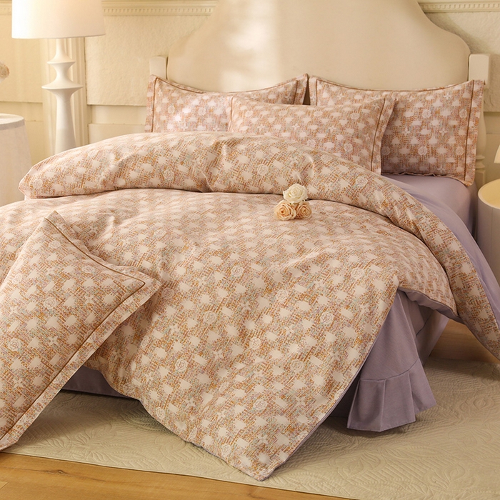 91家纺网 家纺一手货源 找家纺 幸嘉轩 2025新款全棉纯棉喷气加厚磨毛四件套-系列五 魅力风景