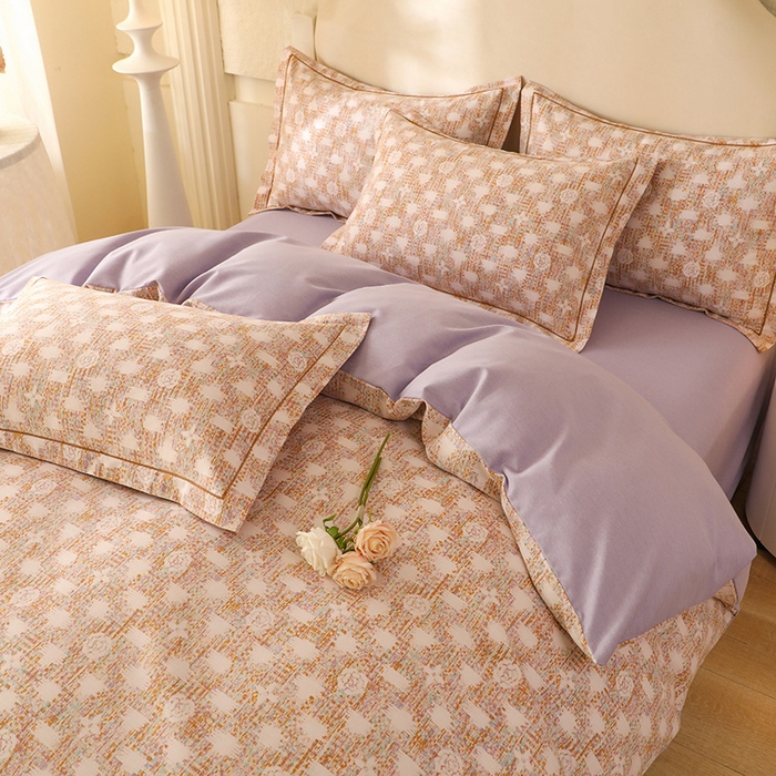 91家纺网 家纺一手货源 找家纺 幸嘉轩 2025新款全棉纯棉喷气加厚磨毛四件套-系列五 魅力风景