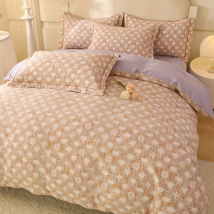 91家纺网 家纺一手货源 找家纺 幸嘉轩 2025新款全棉纯棉喷气加厚磨毛四件套-系列五 魅力风景