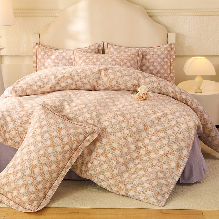 91家纺网 家纺一手货源 找家纺 幸嘉轩 2025新款全棉纯棉喷气加厚磨毛四件套-系列五 魅力风景