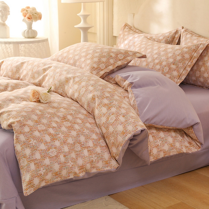 91家纺网 家纺一手货源 找家纺 幸嘉轩 2025新款全棉纯棉喷气加厚磨毛四件套-系列五 魅力风景