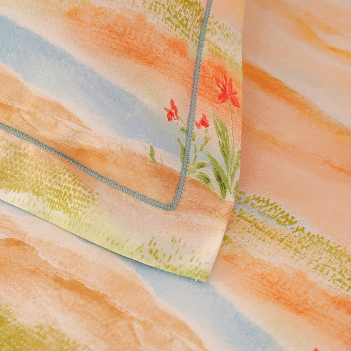 91家纺网 家纺一手货源 找家纺 幸嘉轩 2025新款全棉纯棉喷气加厚磨毛四件套-系列五 秋水一色