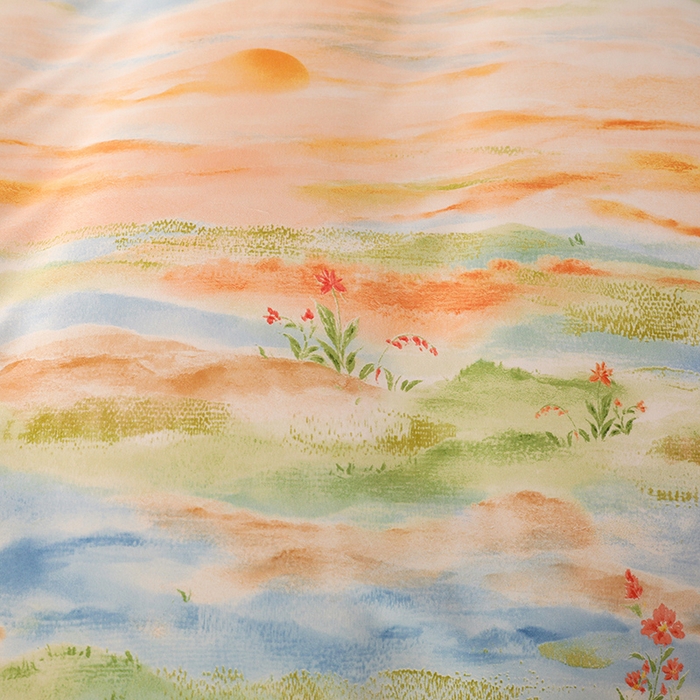 91家纺网 家纺一手货源 找家纺 幸嘉轩 2025新款全棉纯棉喷气加厚磨毛四件套-系列五 秋水一色