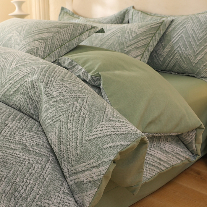 幸嘉轩 2025新款全棉纯棉喷气加厚磨毛四件套-系列五 时尚之都