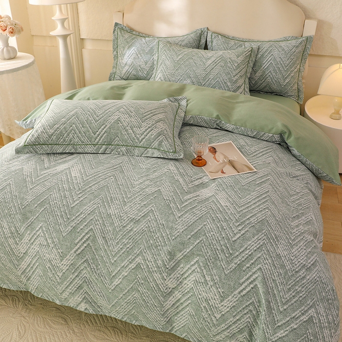 91家纺网 家纺一手货源 找家纺 幸嘉轩 2025新款全棉纯棉喷气加厚磨毛四件套-系列五 时尚之都