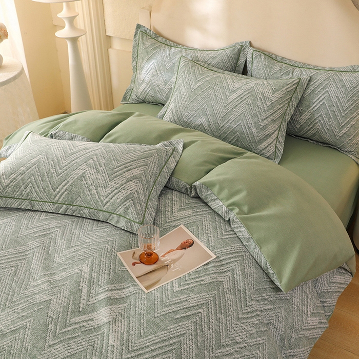 91家纺网 家纺一手货源 找家纺 幸嘉轩 2025新款全棉纯棉喷气加厚磨毛四件套-系列五 时尚之都